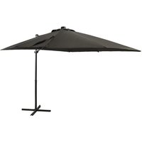 Vidaxl - Cantilever Garden Parasol with Pole and led Lights Anthracite 250 cm