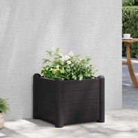 vidaXL Garden Raised Bed PP Anthracite 43x43x35 cm