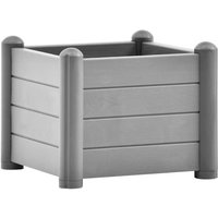 Garden Raised Bed PP Stone Grey 43x43x35 cm vidaXL