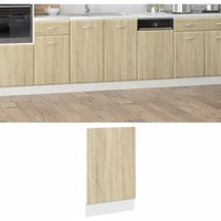 Dishwasher Panel Lyon Sonoma Oak 45x3x67 cm Engineered Wood Vidaxl