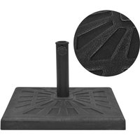 Parasol Base Resin Square Black 12 kg Vidaxl