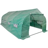 Vidaxl - Portable Polytunnel Greenhouse Steel Frame Walk-in 18 m²