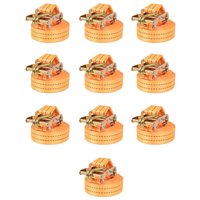 Vidaxl - Ratchet Tie Down Straps 10 pcs 1 Tonnes 6mx38mm Orange