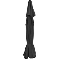 Replacement Fabric for Outdoor Parasol Black 515 cm vidaXL