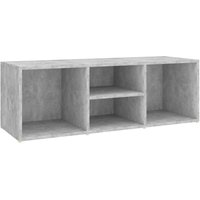 Shoe Storage Bench Concrete Grey 105x35x35 cm Engineered Wood Vidaxl