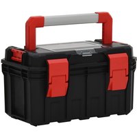 Tool Box Black and Red 45x28x26.5 cm Vidaxl