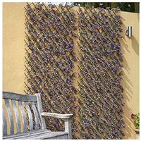 Violet Trellis, Artificial Leaf Trellis Faux Vivid Violet Plant (180 x 60cm Trellis)