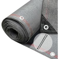 VOUNOT 1.5×10m Privacy Netting 230 g/m² Garden Screening Shading Net Grey