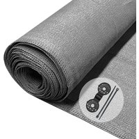 VOUNOT 1.8×20m Privacy Netting Garden Screening Shading Net Grey