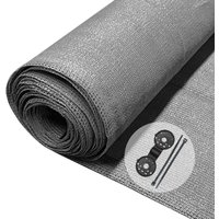 VOUNOT 1.8×20m Privacy Netting 150 g/m² Garden Screening Shading Net Grey
