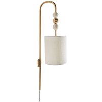 Wall Lamp LOKY Metal Brass/Beige