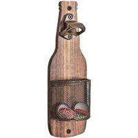 Wall-Mounted Bottle Opener - Retro Tool for Opening Beer Bottles and Cans - Vintage Space-Saving Decorative Accessory for Bars, Cafes & Kitchens
