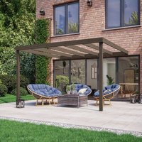 Rutland County Garden Furniture Ltd - Wall Mounted Box Pergola - Wood - L180 x W480 x H270 cm - Rustic Brown