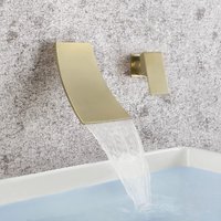 Wall Mounted Faucet Bathroom Bathroom Sink Faucet Single Handle Sink Faucet Lavender Faucet,Gold