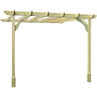 Rutland County Garden Furniture Ltd - Wall Mounted Premium Pergola - Wood - L240 x W300 x H270 cm - Light Green
