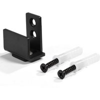 Tinor - wall mounted with black carbon steel sliding barn door guide for heavy duty floor guide with screws