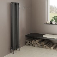 Warmehaus - Traditional 4 Column Radiator 1800x380 Black