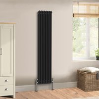 Warmehaus - Traditional Black Radiator Double Column 1800 x 380mm