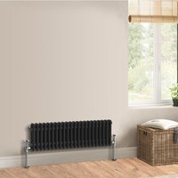 Warmehaus - Traditional Black Radiator Double Column 300 x 1010mm