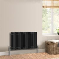Warmehaus - Traditional Black Radiator Double Column 600 x 1010mm