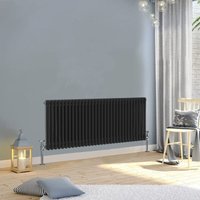 Warmehaus - Traditional Double Column Black Radiator 600x1460mm