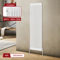 Warmehaus - Traditional Radiator Double Column White 1800 x 560mm