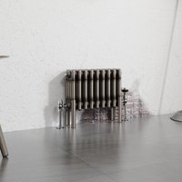 Warmehaus - Traditional Radiator Raw Metal 300x425mm Four Column
