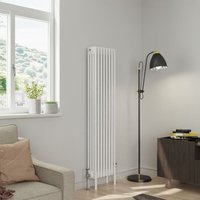 Warmehaus Traditional 4 Column White Radiator Cast Iron Style Radiators 1500 x 380mm
