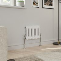 Warmehaus - Traditional Double Column White Radiator Cast Iron Style Radiators 300 x 425mm