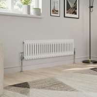Warmehaus - Traditional Double Column White Radiator Cast Iron Style Radiators 300 x 1190mm