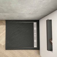900x900mm Waste&Drain Trap Luxury Shower Stone Tray Square +Free