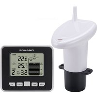Ikodm - Water Level Sensor Ultrasonic Water Tank Liquid Depth Level Sensor with Display
