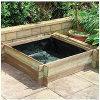 Westland Grow it Wooden Square 1 Metre Garden Raised Bed Liner Vegetable Garden