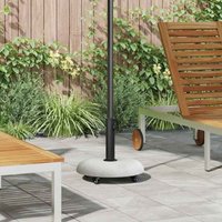 Vidaxl - Parasol Base Light Grey, Black 45 x 45 x 40 cm Concrete, Metal
