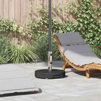 Parasol Base Black 45 x 45 x 37.5 cm Granite Vidaxl