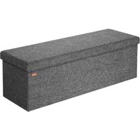 CASARIA Foldable Ottoman Chest Bench with Padded Lid 100/131 Litres Capacity XL - Dunkelgrau (de)