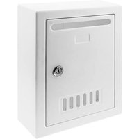 White Colored Plastic Mailbox for Wall 205x80x273mm