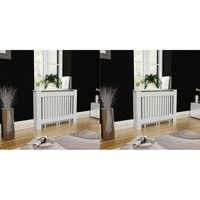 Radiator Covers 2 pcs White mdf 112 cm Vidaxl
