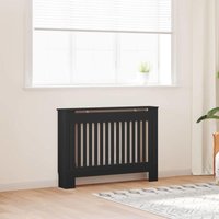 Radiator Cover 2 pcs Black 112x19x81.5cm Engineered Wood vidaXL