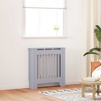 Radiator Cover 2 pcs Grey 78x19x81.5cm Engineered Wood vidaXL