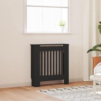 Radiator Cover 2 pcs Black 78x19x81.5cm Engineered Wood vidaXL