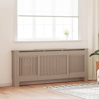 Radiator Cover 2 pcs Brown 205x20.5x81.5cm Engineered Wood vidaXL