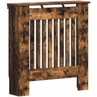 Radiator Cover Smoked Oak 78 x 19 x 81.5 cm Engineered Wood vidaXL