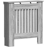 Radiator Cover Grey Sonoma 78 x 19 x 81.5 cm Engineered Wood vidaXL