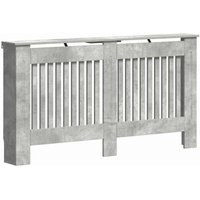 Radiator Cover Concrete Grey 152 x 19 x 81.5 cm Engineered Wood vidaXL