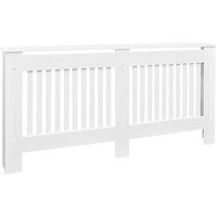 Radiator Cover White mdf 172 cm Vidaxl