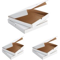 25 x 12" WHITE Plain Pizza Boxes