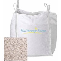 White Spar Decorative Garden Stones - Premium Aggregate Bulk Bag - 850 Kilos