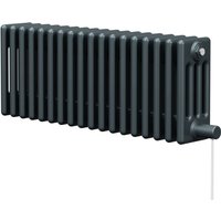 Wholesale Domestic - Colosseum Anthracite 300mm x 812mm Horizontal Electric Quadruple Column Radiator