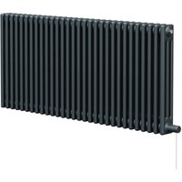 Wholesale Domestic - Colosseum Anthracite 600mm x 1355mm Horizontal Electric Triple Column Radiator